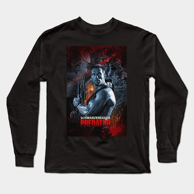 Predator Long Sleeve T-Shirt by Fantasy Brush Designs